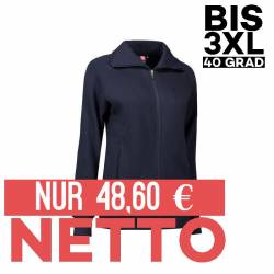 Damen Sweatshirtjacke 624 von ID / Farbe: navy / 60% BAUMWOLLE 40% POLYESTER - | MEIN-KASACK.de | kasack | kasacks | kas