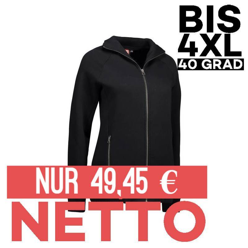 Full Zip Damen Sweat | 629 von ID / Farbe: schwarz / 60% BAUMWOLLE 40% POLYESTER - | MEIN-KASACK.de | kasack | kasacks |