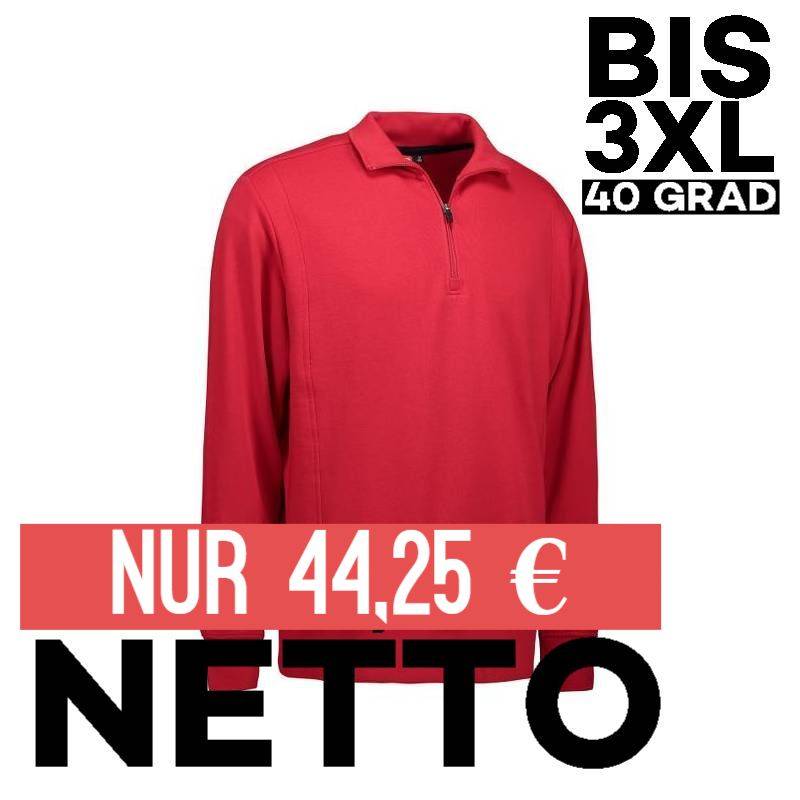 Herren Sweatshirt | 603 von ID / Farbe: rot / 75% BAUMWOLLE 15% POLYESTER 10% VISKOSE - | MEIN-KASACK.de | kasack | kasa