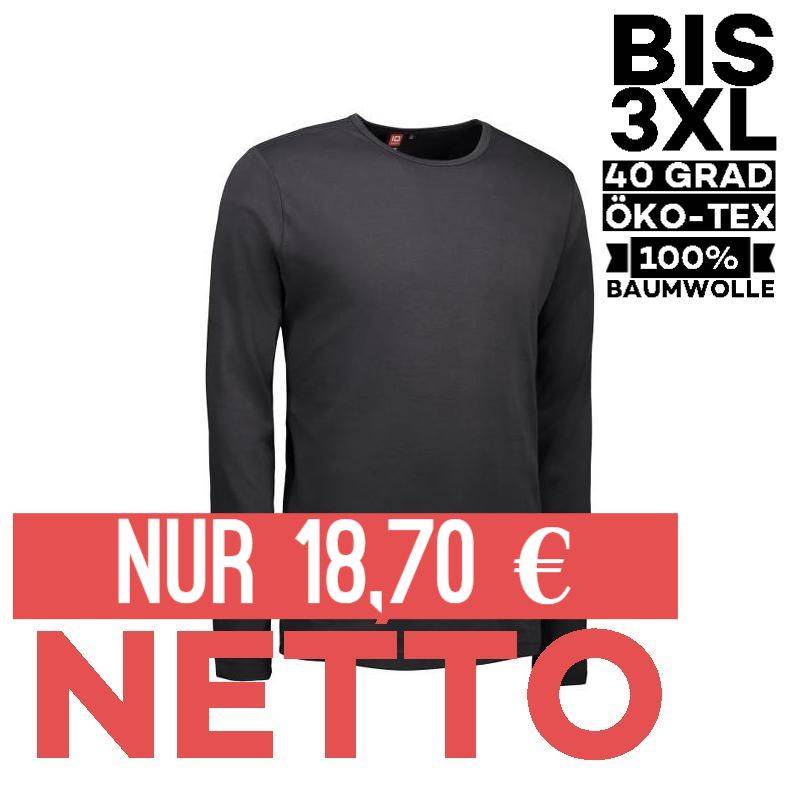 Interlock Herren T-Shirt | Langarm| 0518 von ID / Farbe: koks / 100% BAUMWOLLE - | MEIN-KASACK.de | kasack | kasacks | k