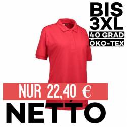 Klassisches Damen Poloshirt | 521 von ID / Farbe: rot / 50% BAUMWOLLE 50% POLYESTER - | MEIN-KASACK.de | kasack | kasack