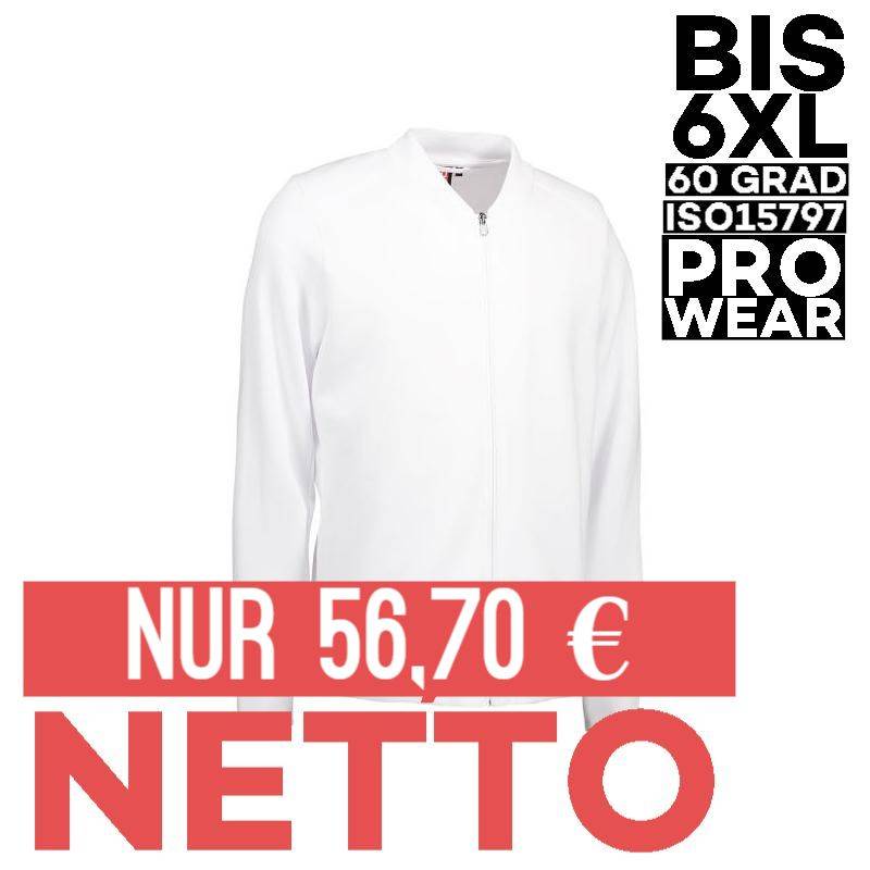 PRO Wear Cardigan Herren 366 von ID / Farbe: weiß / 60% BAUMWOLLE 40% POLYESTER - | MEIN-KASACK.de | kasack | kasacks | 