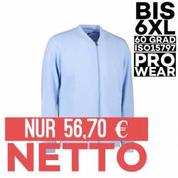 PRO Wear Cardigan Herren 366 von ID / Farbe: hellblau / 60% BAUMWOLLE 40% POLYESTER - | MEIN-KASACK.de | kasack | kasack