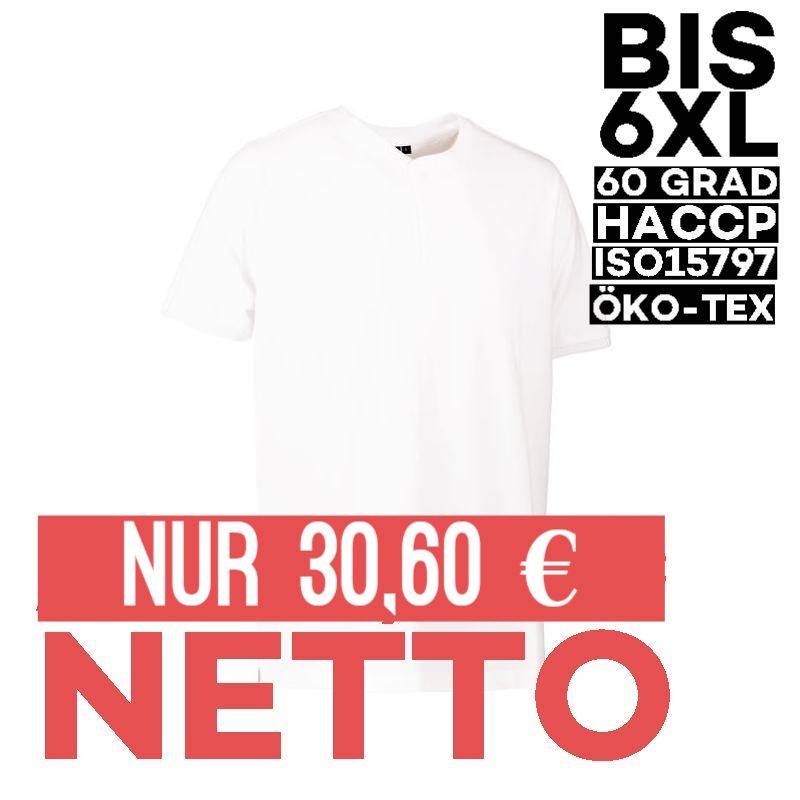 PRO Wear CARE Herren Poloshirt 374 von ID / Farbe: weiß / 50% BAUMWOLLE 50% POLYESTER - | MEIN-KASACK.de | kasack | kasa