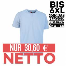 PRO Wear CARE Herren Poloshirt 374 von ID / Farbe: hellblau / 50% BAUMWOLLE 50% POLYESTER - | MEIN-KASACK.de | kasack | 