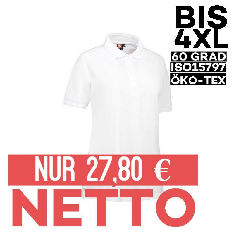 PRO Wear Damen Poloshirt 321 von ID / Farbe: weiß / 50% BAUMWOLLE 50% POLYESTER - | MEIN-KASACK.de | kasack | kasacks | 