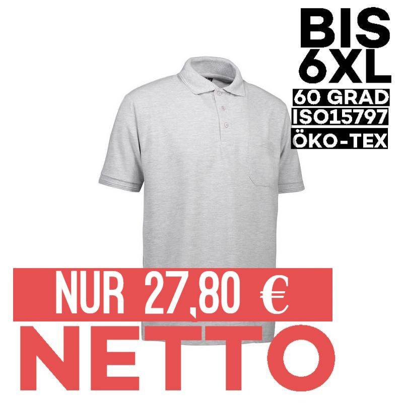 PRO Wear Herren Poloshirt 320 von ID / Farbe: hellgrau / 50% BAUMWOLLE 50% POLYESTER - | MEIN-KASACK.de | kasack | kasac