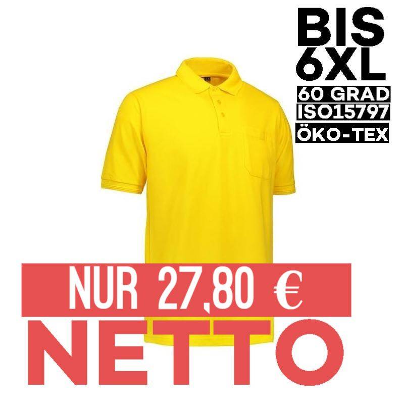PRO Wear Herren Poloshirt 320 von ID / Farbe: gelb / 50% BAUMWOLLE 50% POLYESTER - | MEIN-KASACK.de | kasack | kasacks |
