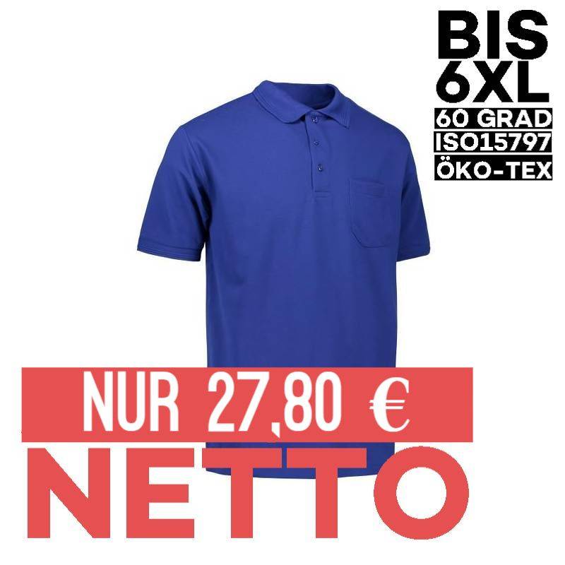 PRO Wear Herren Poloshirt 320 von ID / Farbe: königsblau  / 50% BAUMWOLLE 50% POLYESTER - | MEIN-KASACK.de | kasack | ka
