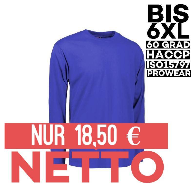 PRO Wear Herren T-Shirt | Langarm 311 von ID / Farbe: königsblau / 60% BAUMWOLLE 40% POLYESTER - | MEIN-KASACK.de | kasa
