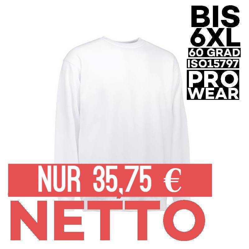 PRO Wear klassisches Sweatshirt | 360 von ID / Farbe: weiß / 60% BAUMWOLLE 40% POLYESTER - | MEIN-KASACK.de | kasack | k
