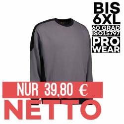 PRO Wear Sweatshirt | Kontrast | 362 von ID / Farbe: grau / 60% BAUMWOLLE 40% POLYESTER - | MEIN-KASACK.de | kasack | ka