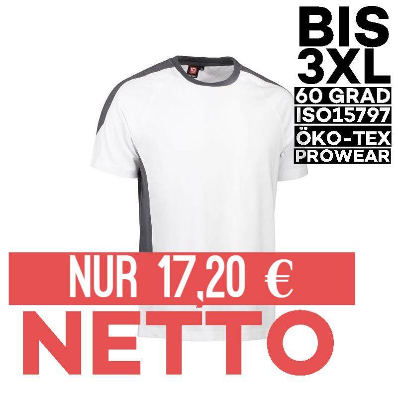 PRO Wear T-Shirt | Kontrast 302 von ID / Farbe: weiß / 60% BAUMWOLLE 40% POLYESTER - | MEIN-KASACK.de | kasack | kasacks