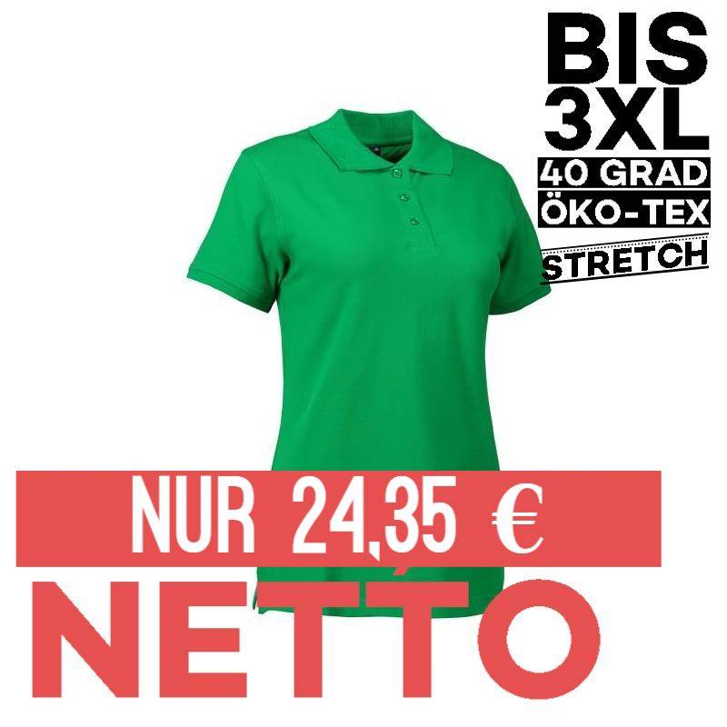 Stretch Damen Poloshirt | 527 von ID / Farbe: grün / 95% BAUMWOLLE 5% ELASTHAN - | MEIN-KASACK.de | kasack | kasacks | k