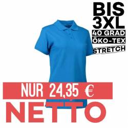 Stretch Damen Poloshirt | 527 von ID / Farbe: türkis / 95% BAUMWOLLE 5% ELASTHAN - | MEIN-KASACK.de | kasack | kasacks |