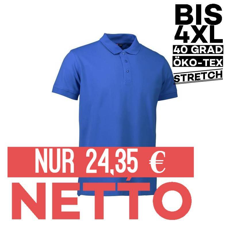 Stretch Herren Poloshirt | 525 von ID / Farbe: azur / 95% BAUMWOLLE 5% ELASTHAN - | MEIN-KASACK.de | kasack | kasacks | 