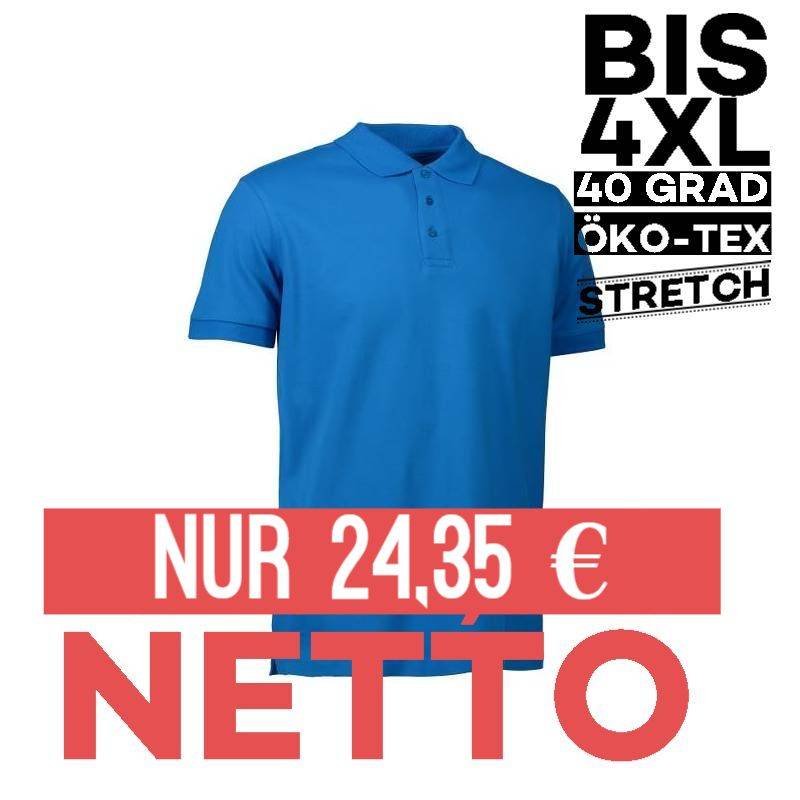Stretch Herren Poloshirt | 525 von ID / Farbe: türkis / 95% BAUMWOLLE 5% ELASTHAN - | MEIN-KASACK.de | kasack | kasacks 