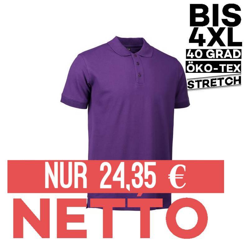 Stretch Herren Poloshirt | 525 von ID / Farbe: lila / 95% BAUMWOLLE 5% ELASTHAN - | MEIN-KASACK.de | kasack | kasacks | 