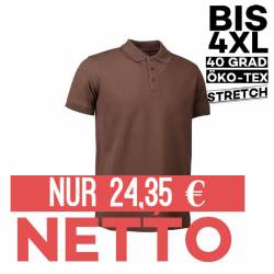 Stretch Herren Poloshirt | 525 von ID / Farbe: mokka / 95% BAUMWOLLE 5% ELASTHAN - | MEIN-KASACK.de | kasack | kasacks |