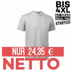 Stretch Herren Poloshirt | 525 von ID / Farbe: grau / 95% BAUMWOLLE 5% ELASTHAN - | MEIN-KASACK.de | kasack | kasacks | 