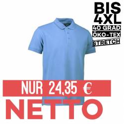 Stretch Herren Poloshirt | 525 von ID / Farbe: hellblau / 95% BAUMWOLLE 5% ELASTHAN - | MEIN-KASACK.de | kasack | kasack