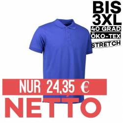 Stretch Herren Poloshirt | 525 von ID / Farbe: königsblau / 95% BAUMWOLLE 5% ELASTHAN - | MEIN-KASACK.de | kasack | kasa