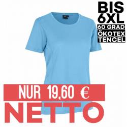 TENCEL - Damen T-Shirt |529 von ID / Farbe: Hellblau / 70% Polyester (recycled) 30% Lyocell - | MEIN-KASACK.de | kasack 