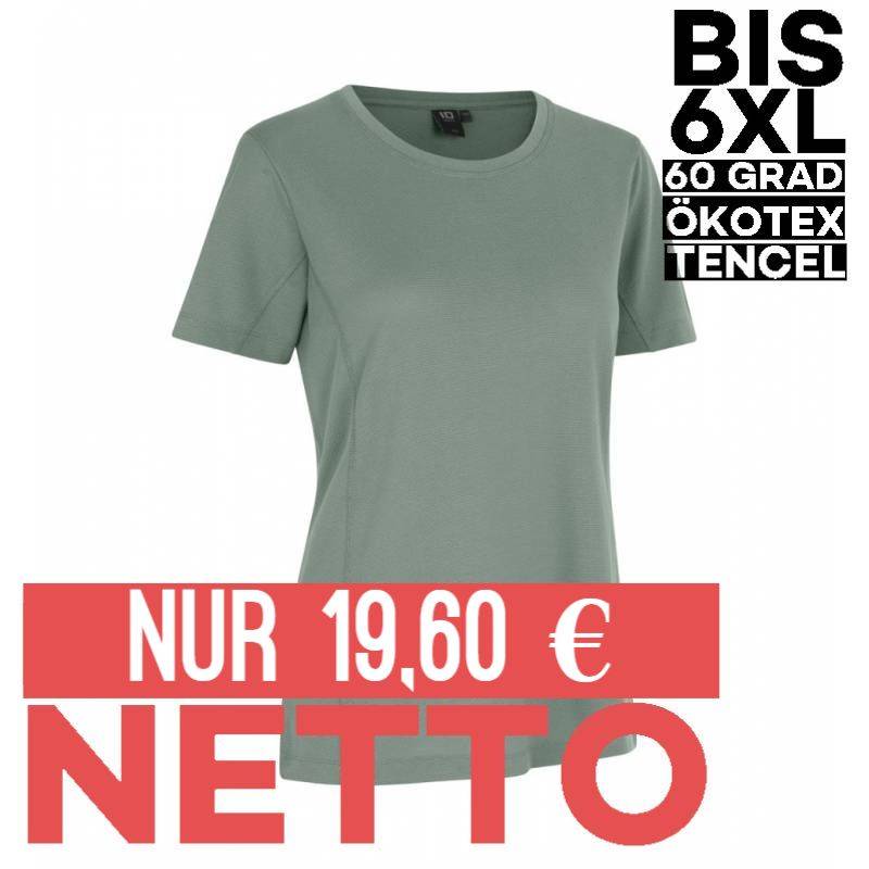 TENCEL - Damen T-Shirt |529 von ID / Farbe: Alt-grün / 70% Polyester (recycled) 30% Lyocell - | MEIN-KASACK.de | kasack 