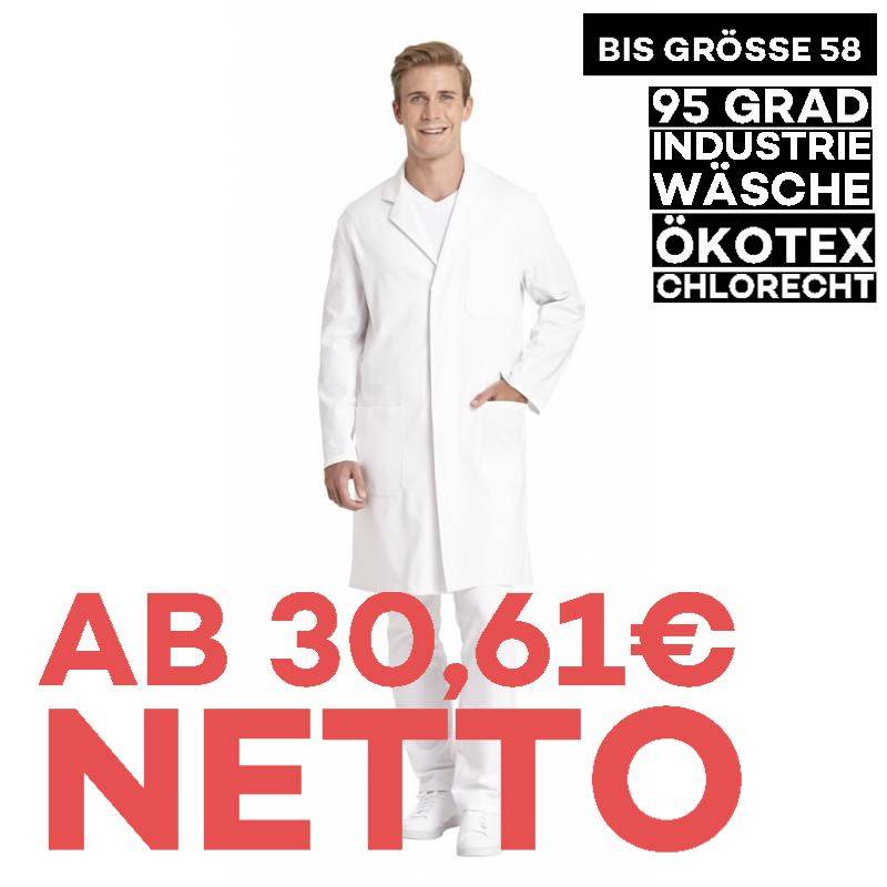 Herrenmantel / Arztkittel / Laborkittel - 1166 von LEIBER / Farbe: weiß / 100 % Baumwolle - | MEIN-KASACK.de | kasack | 