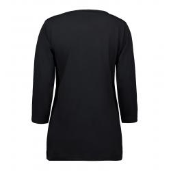 PRO Wear Damen T-Shirt | 3/4-Arm 313 von ID / Farbe: schwarz / 60% BAUMWOLLE 40% POLYESTER - | MEIN-KASACK.de | kasack |
