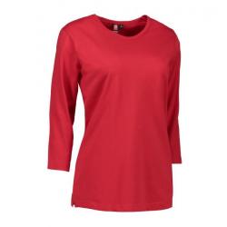 PRO Wear Damen T-Shirt | 3/4-Arm 313 von ID / Farbe: rot / 60% BAUMWOLLE 40% POLYESTER - | MEIN-KASACK.de | kasack | kas