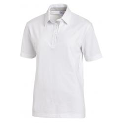 Poloshirt 2637 von LEIBER / Farbe: weiß-silbergrau / 95 % Baumwolle 5 % Elasthan - | MEIN-KASACK.de | kasack | kasacks |