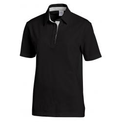 Poloshirt 2637 von LEIBER / Farbe: schwarz-silbergrau / 95 % Baumwolle 5 % Elasthan - | MEIN-KASACK.de | kasack | kasack