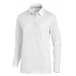 Poloshirt 2638 von LEIBER / Farbe: weiß-silbergrau / 95 % Baumwolle 5 % Elasthan - | MEIN-KASACK.de | kasack | kasacks |