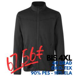 ARBEITSJACKE / FLEECEJACKE HERREN | Cardigan Stretch Komfort 840 von ID / Farbe: koks / 90% POLYESTER 10% ELASTHAN