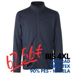 ARBEITSJACKE / FLEECEJACKE HERREN | Cardigan Stretch Komfort 840 von ID / Farbe: navy / 90% POLYESTER 10% ELASTHAN