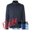 ARBEITSJACKE / FLEECEJACKE HERREN | Cardigan Stretch Komfort 840 von ID / Farbe: navy / 90% POLYESTER 10% ELASTHAN