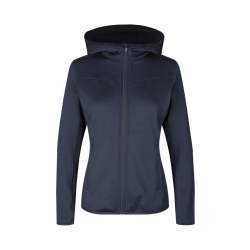ARBEITSJACKE / FLEECEJACKE DAMEN | Cardigan Stretch Komfort 841 von ID / Farbe: navy / 90% POLYESTER 10% ELASTHAN