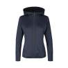 ARBEITSJACKE / FLEECEJACKE DAMEN | Cardigan Stretch Komfort 841 von ID / Farbe: navy / 90% POLYESTER 10% ELASTHAN