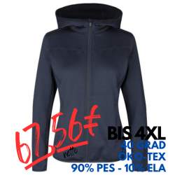 ARBEITSJACKE / FLEECEJACKE DAMEN | Cardigan Stretch Komfort 841 von ID / Farbe: navy / 90% POLYESTER 10% ELASTHAN