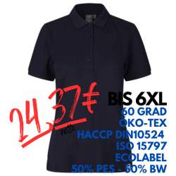 ARBEITS-POLO-SHIRT DAMEN |PRO Wear CARE 377 von ID / Farbe: navy / 50% BAUMWOLLE 50% POLYESTER