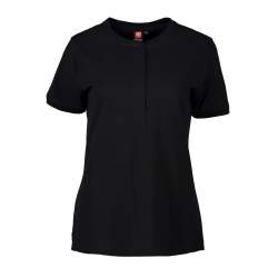 RESTPOSTEN: ARBEITS-POLO-SHIRT DAMEN |PRO Wear CARE 375 von ID / Farbe: schwarz / 50% BAUMWOLLE 50% POLYESTER