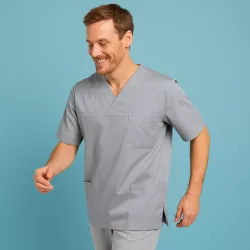 HERREN - KASACK 273 von MEIN-KASACK.de / Farbe: silbergrau / 50% Baumwolle 50% Polyester 175 gr.