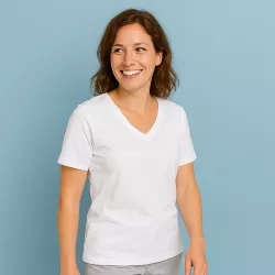 ARBEITS-T-SHIRT DAMEN | PRO Wear CARE 373 von ID / Farbe: weiß / 60% BAUMWOLLE 40% POLYESTER