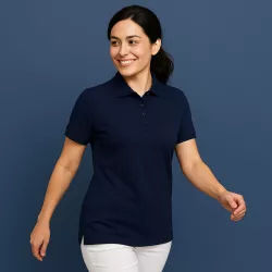 ARBEITS-POLO-SHIRT DAMEN |PRO Wear CARE 377 von ID / Farbe: navy / 50% BAUMWOLLE 50% POLYESTER