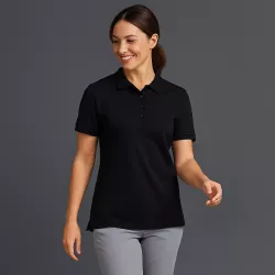 ARBEITS-POLO-SHIRT DAMEN |PRO Wear CARE 377 von ID / Farbe: schwarz / 50% BAUMWOLLE 50% POLYESTER