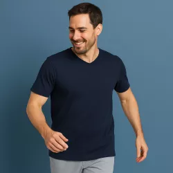 ARBEITS-T-SHIRT HERREN | T-TIME 514 von ID / Farbe: navy / 100% BAUMWOLLE