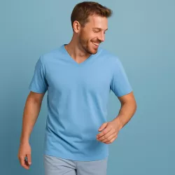 ARBEITS-T-SHIRT HERREN | PRO Wear CARE 372 von ID / Farbe: hellblau / 60% BAUMWOLLE 40% POLYESTER