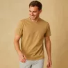 ARBEITS-T-SHIRT HERREN | TENCEL 528 von ID / Farbe: sand / 70% Polyester (recycled) 30% Lyocell