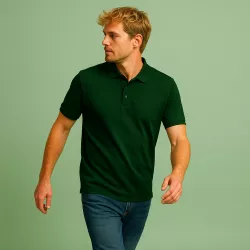 ARBEITS-POLO-SHIRT HERREN | PRO Wear CARE 376 von ID / Farbe: flaschengrün / 50% BAUMWOLLE 50% POLYESTER